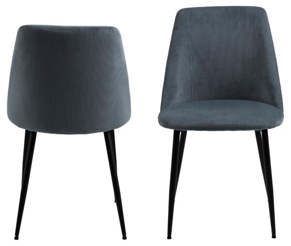 Scaun dining Ines, Gri, 84x49.2x57.5 cm