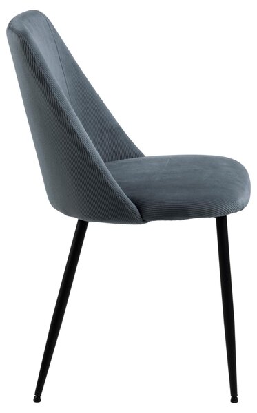 Scaun dining Ines, Gri, 84x49.2x57.5 cm