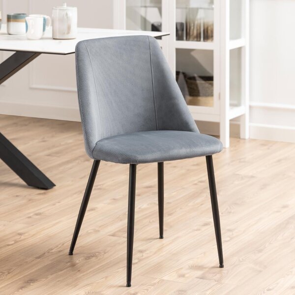 Scaun dining Ines, Gri, 84x49.2x57.5 cm