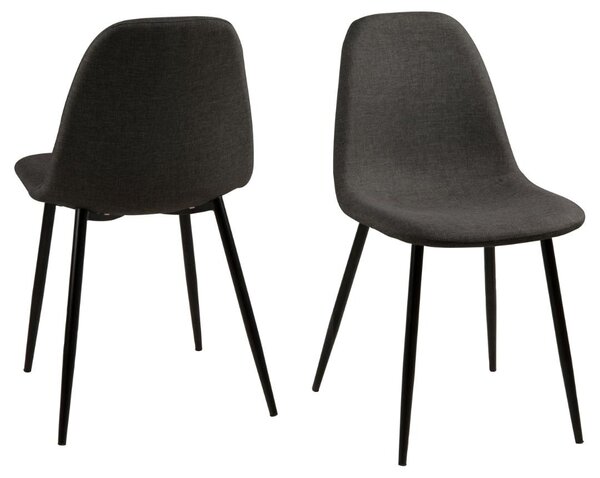 Scaun dining Wilma, Gri, 84x44.5x56 cm