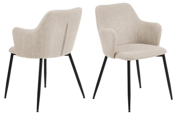 Scaun dining Ilsa, Bej, 84.5x54.5x60 cm