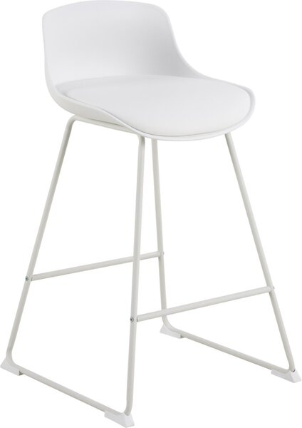 Scaun inalt Tina, Alb, 84x50x49 cm