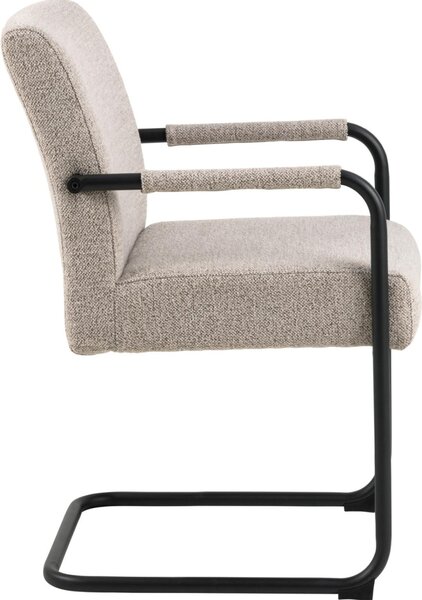 Scaun dining Adele, Bej, 84.5x50.5x64.5 cm
