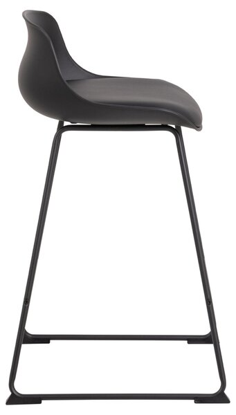 Scaun inalt Tina, Negru, 84x50x49 cm
