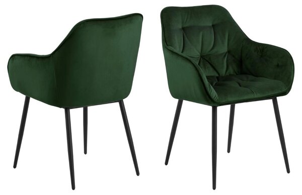 Scaun dining Brooke, Verde, 83x58x55 cm