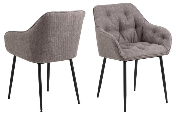 Scaun dining Brooke V5, Gri, 83x58x55 cm