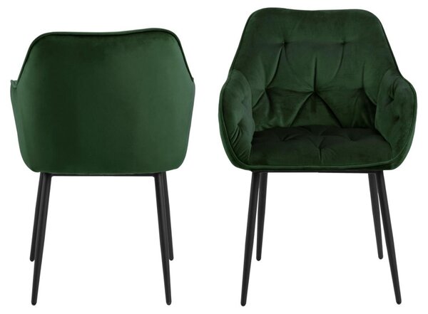 Scaun dining Brooke, Verde, 83x58x55 cm