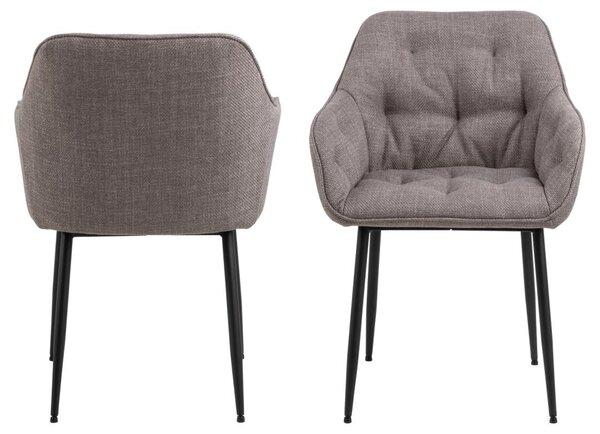 Scaun dining Brooke V5, Gri, 83x58x55 cm