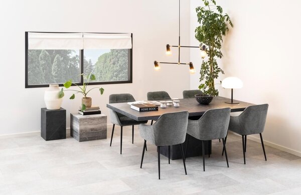Scaun dining Brooke V3, Gri, 83x58x55 cm