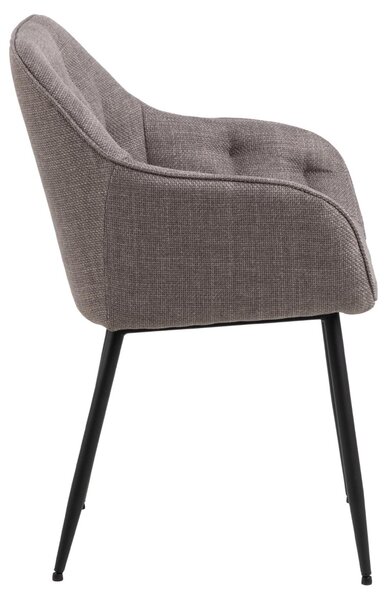 Scaun dining Brooke V5, Gri, 83x58x55 cm