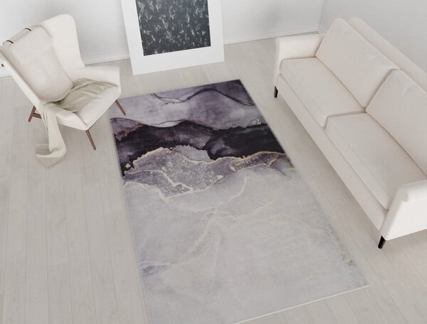 Covor gri lavabil 80x50 cm - Vitaus