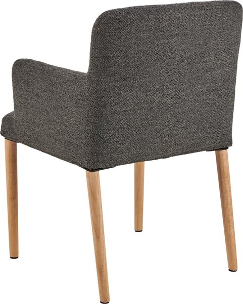 Scaun dining Zoe, Gri, 83x56x60 cm
