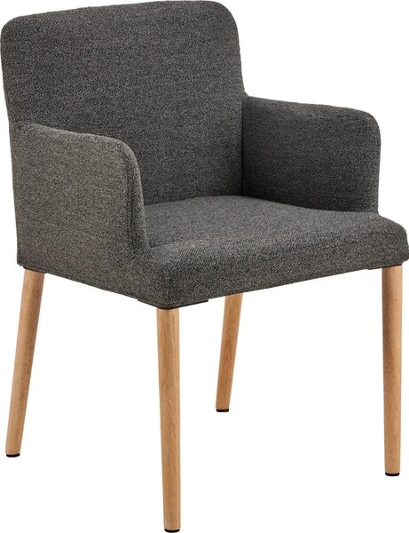 Scaun dining Zoe, Gri, 83x56x60 cm
