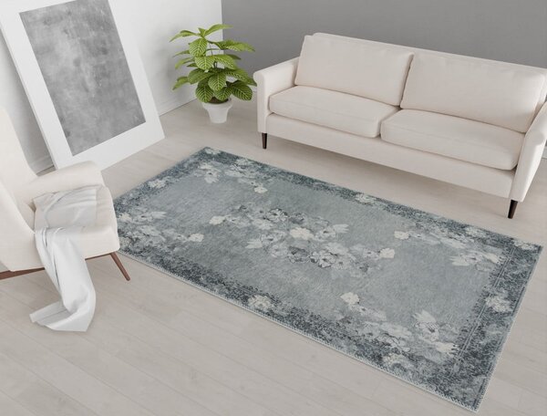 Covor gri lavabil 80x50 cm - Vitaus