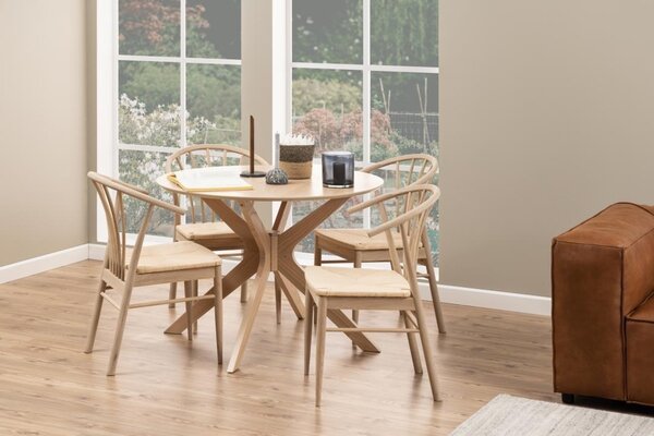 Scaun dining Cassandra, Alb, 83x54x54 cm