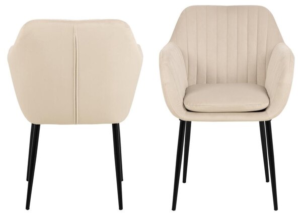 Scaun dining Emilia V1, Maro, 83x57x61 cm