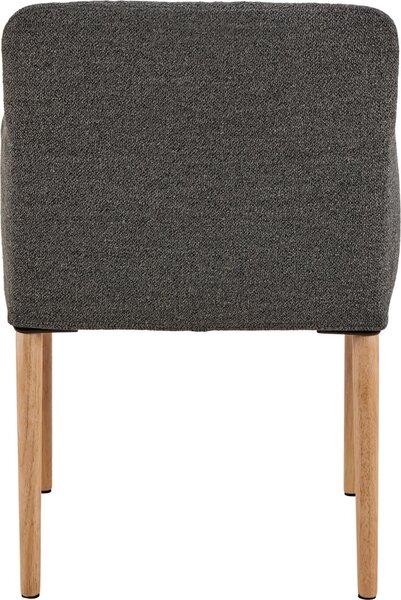 Scaun dining Zoe, Gri, 83x56x60 cm