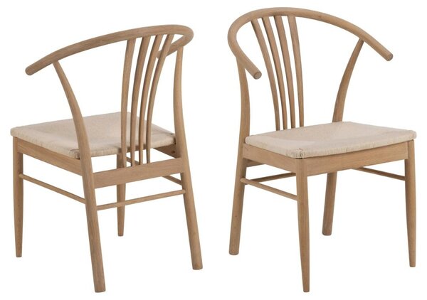 Scaun dining I_York, Alb, 83x54x54 cm