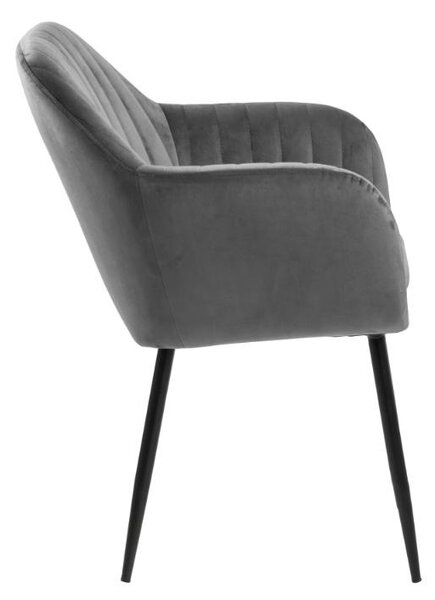 Scaun dining Emilia, Gri, 83x57x61 cm