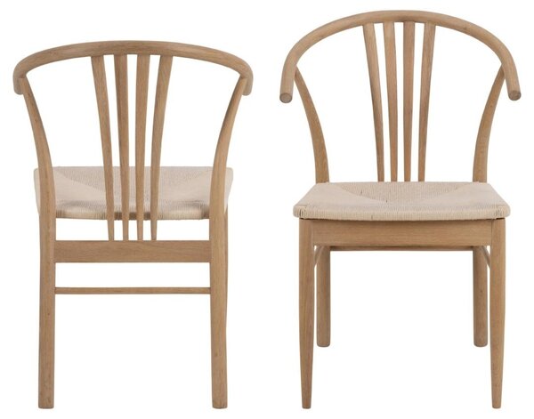 Scaun dining I_York, Alb, 83x54x54 cm