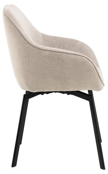 Scaun dining Clara, Bej, 83.5x58.5x55.5 cm