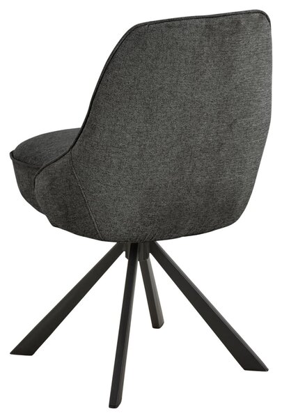 Scaun dining Carlton, Gri, 83.5x52x56 cm
