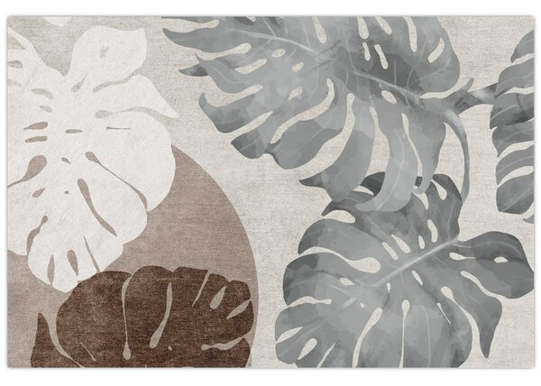 Tablou - Design cu frunze (90x60 cm)