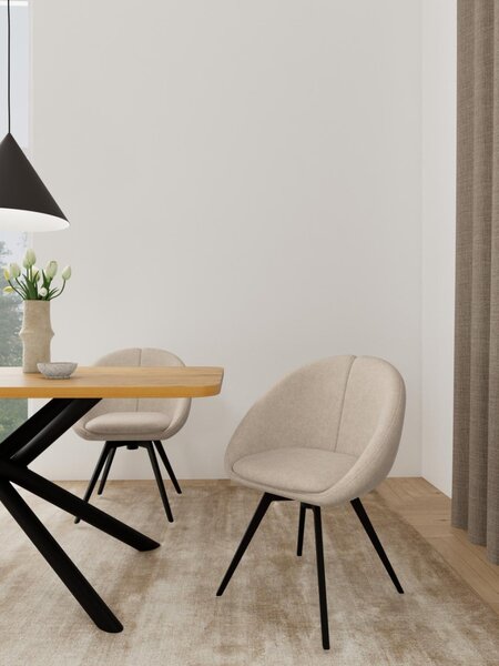 Scaun dining Tenna, Maro, 82x60x56.5 cm
