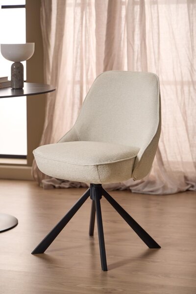 Scaun dining Carlton, Bej, 83.5x52x56 cm
