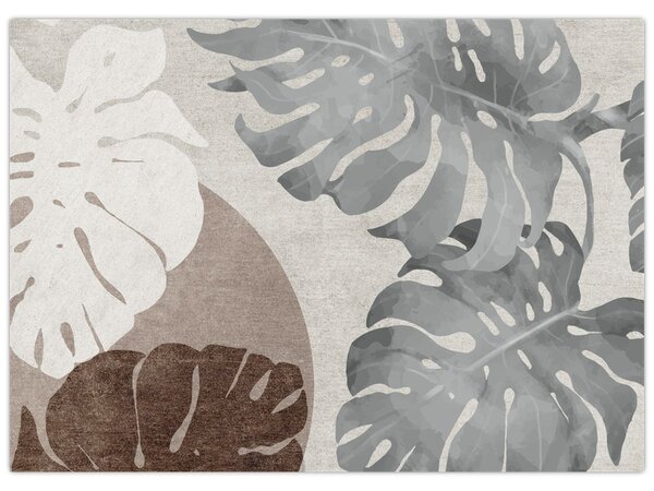 Tablou - Design cu frunze (70x50 cm)