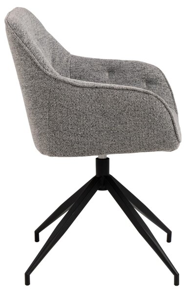 Scaun dining Brooke, Gri, 82x57x54.5 cm