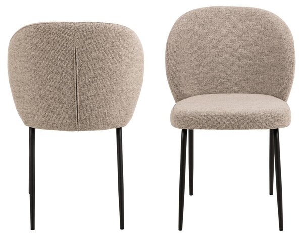 Scaun dining Patricia V1, Bej, 82x52x57.5 cm