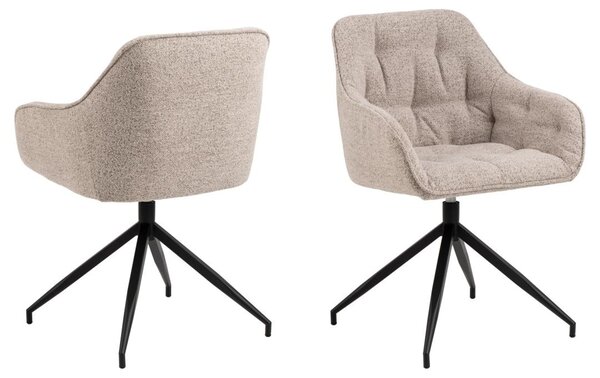 Scaun dining Brooke, Bej, 82x57x54.5 cm
