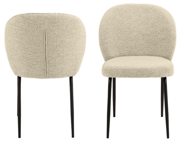 Scaun dining Patricia V2, Bej, 82x52x57.5 cm