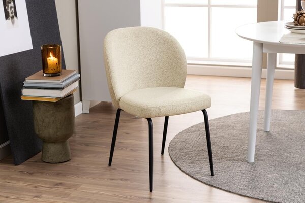 Scaun dining Patricia V2, Bej, 82x52x57.5 cm