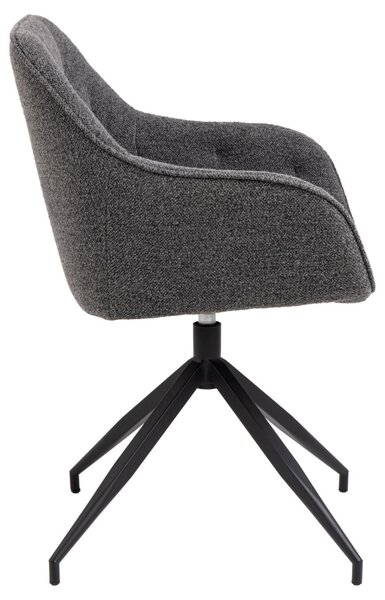 Scaun dining Brooke V1, Gri, 82x57x54.5 cm