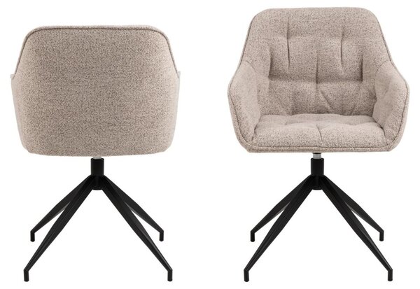 Scaun dining Brooke, Bej, 82x57x54.5 cm