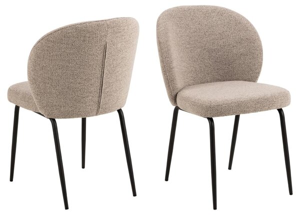 Scaun dining Patricia V1, Bej, 82x52x57.5 cm