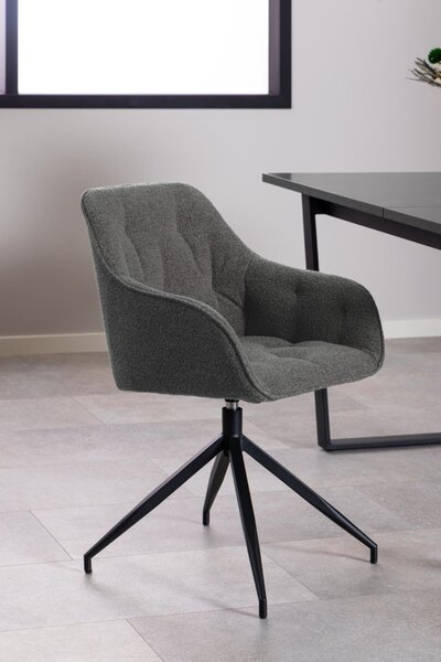 Scaun dining Brooke V1, Gri, 82x57x54.5 cm