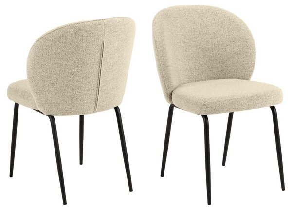 Scaun dining Patricia V2, Bej, 82x52x57.5 cm