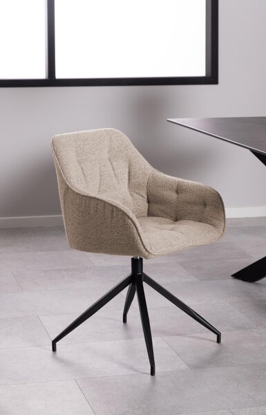 Scaun dining Brooke, Bej, 82x57x54.5 cm