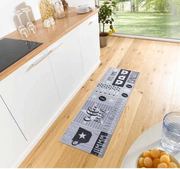 Covor gri de tip traversă 50x150 cm Its Time for Espresso – Hanse Home