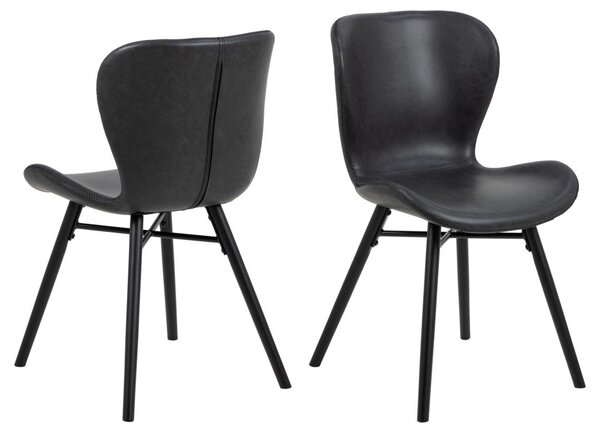 Scaun dining Batilda -A1 V1, Negru, 82.5x47x53 cm