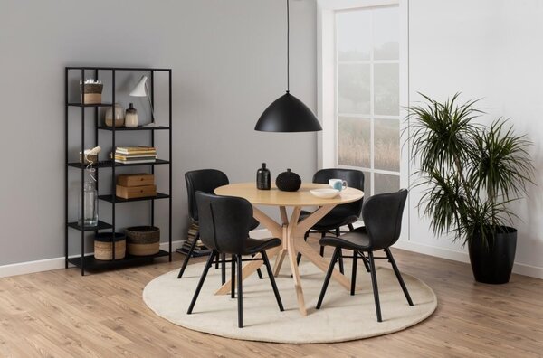 Scaun dining Batilda -A1 V1, Negru, 82.5x47x53 cm