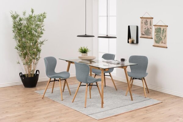 Scaun dining Batilda -A1, Gri, 82.5x47x53 cm