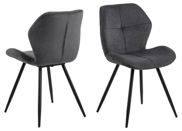 Scaun dining Petri, Gri, 82.5x48x55 cm