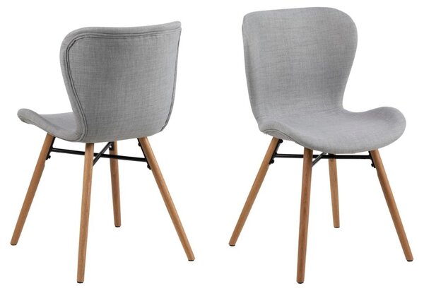 Scaun dining Batilda -A1, Gri, 82.5x47x53 cm
