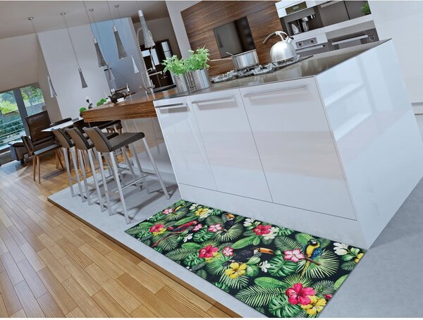 Covor tip traversă verde 52x100 cm Sprinty Tropical – Universal