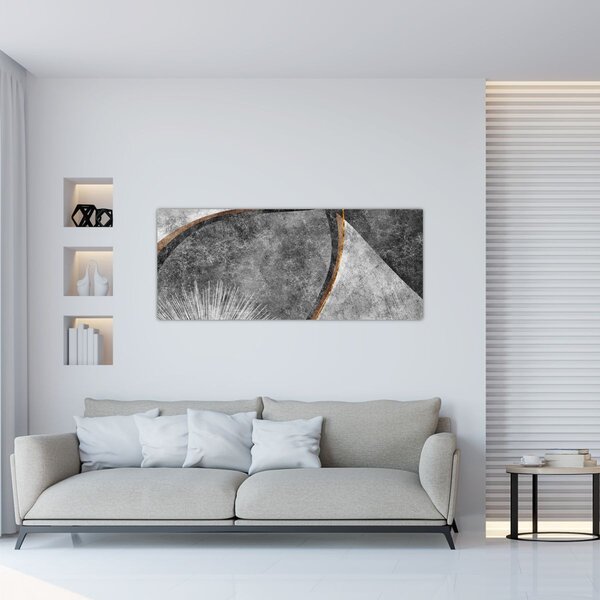 Tablou - Abstract beton (120x50 cm)
