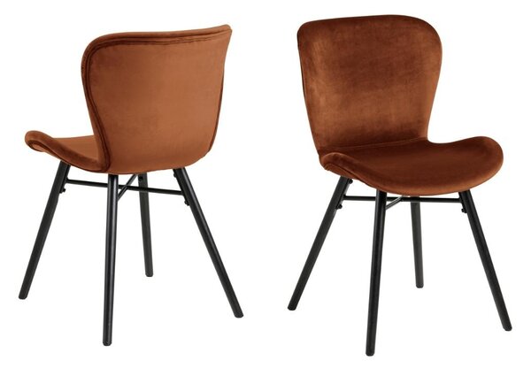 Scaun dining Batilda -A1, Portocaliu, 82.5x47x53 cm
